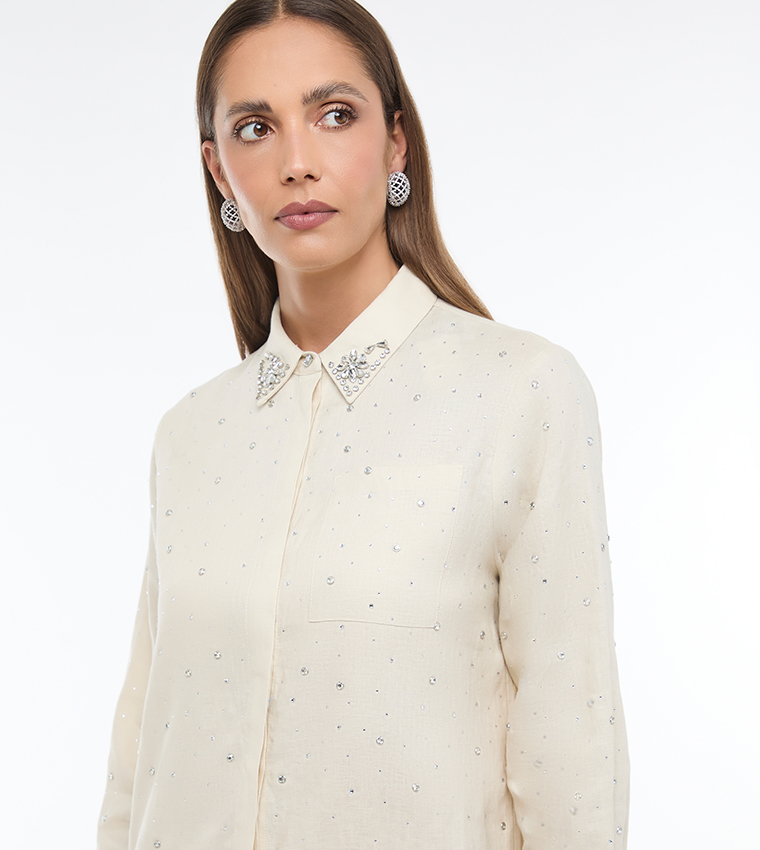 قميص اوفرسايز كم طويل