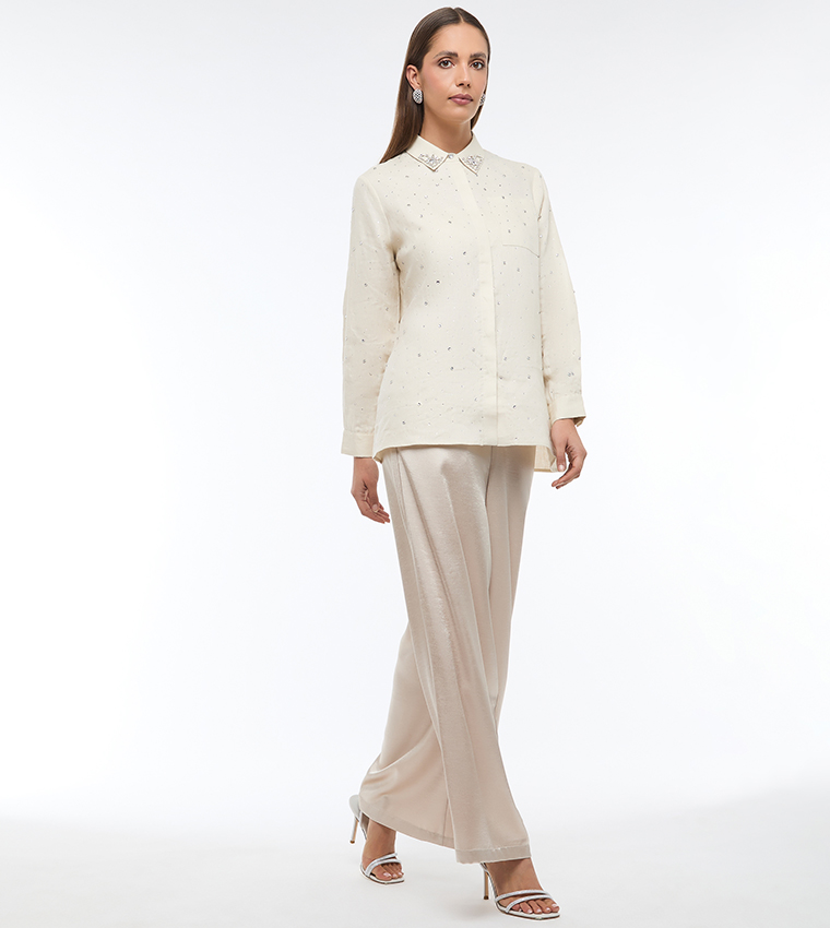 قميص اوفرسايز كم طويل