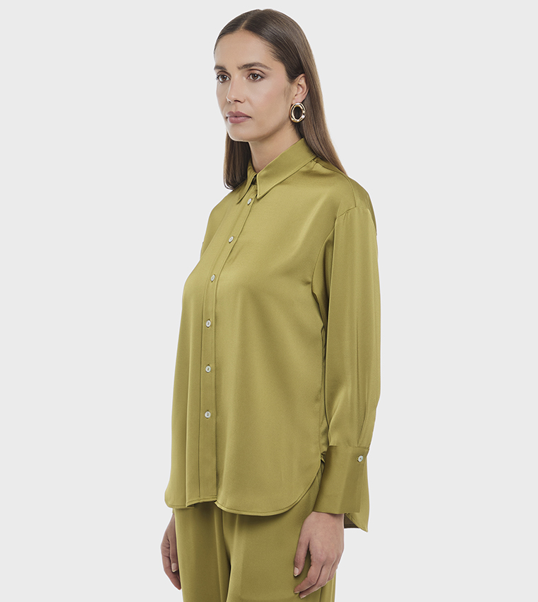 BCBG  Shirts - Olive Midi Dresses