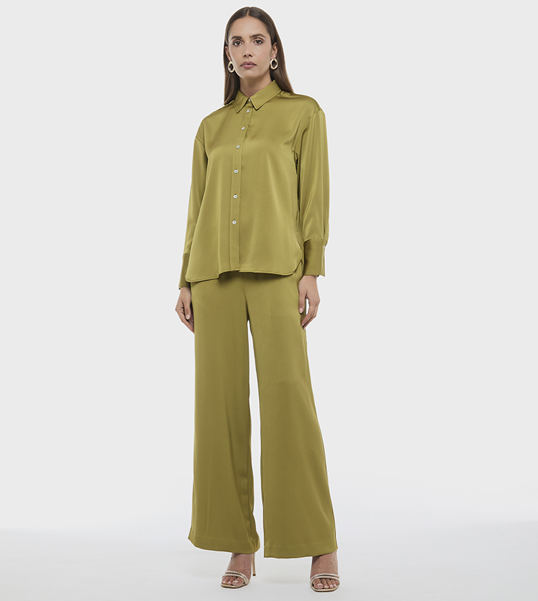 BCBG  Shirts - Olive Midi Dresses