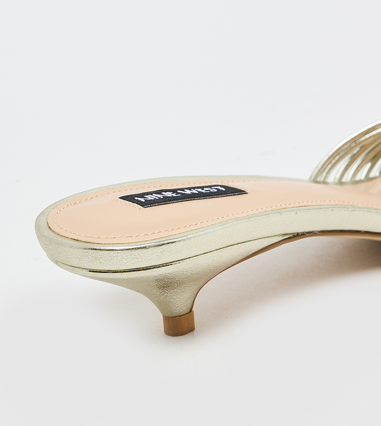 Open Toe Kitten Heel Sandals