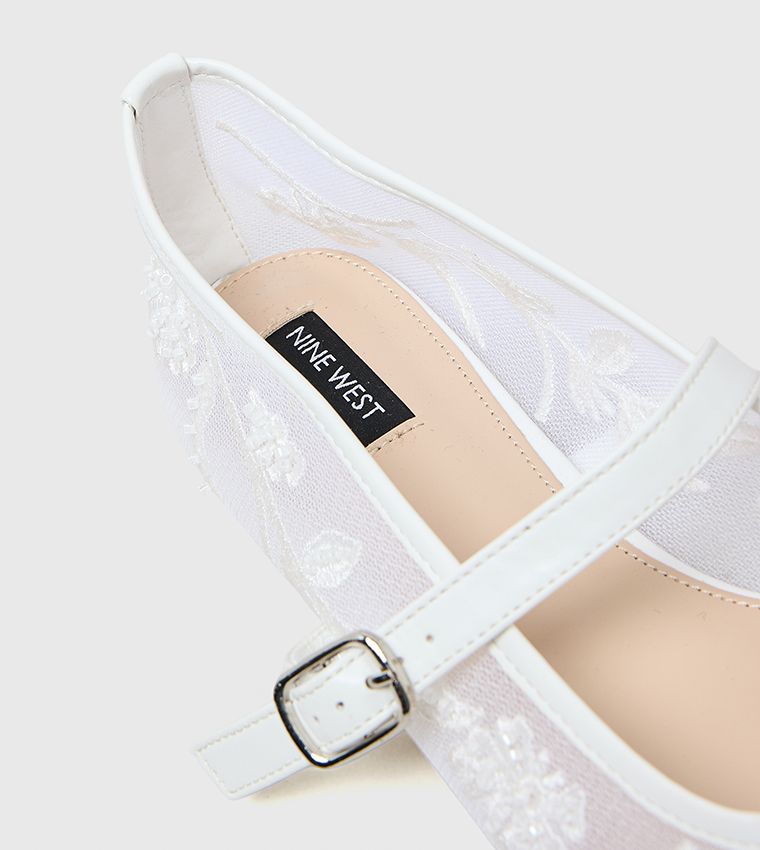 Square Toe Lace Mary Jane Shoes