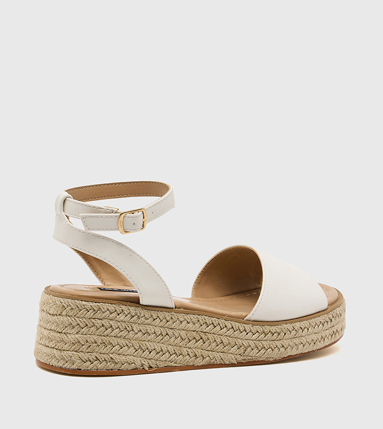 Ankle Strap Espadrille Platform Sandals