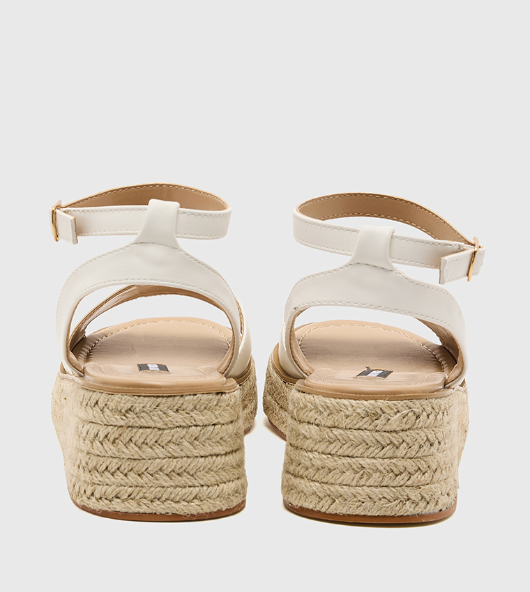 Ankle Strap Espadrille Platform Sandals