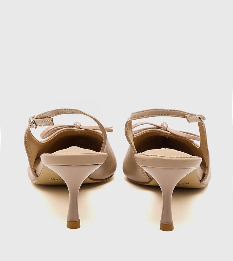 Bow Detail Slingback Pumps