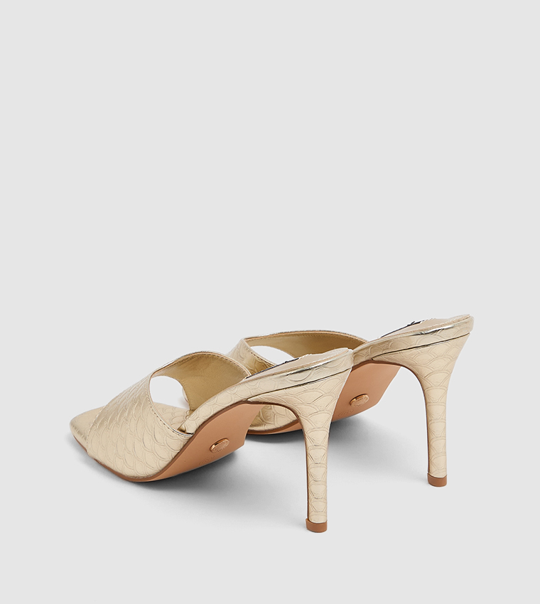 Nine West  Heels - Gold Heels