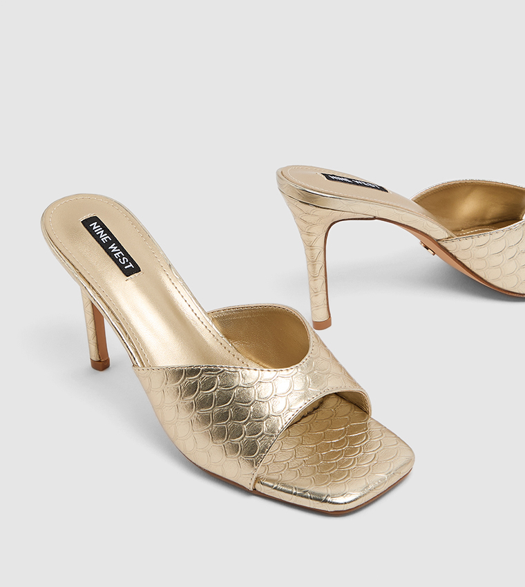 Nine West  Heels - Gold Heels