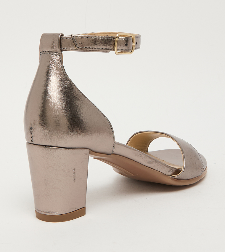 ROSE Ankle Strap Block Heel Sandals