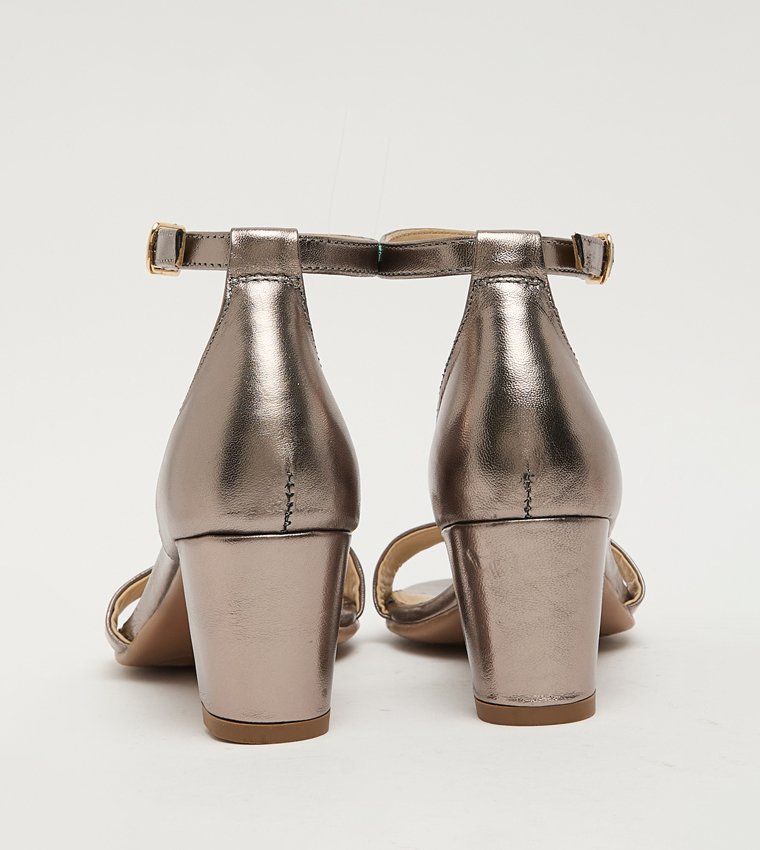 ROSE Ankle Strap Block Heel Sandals