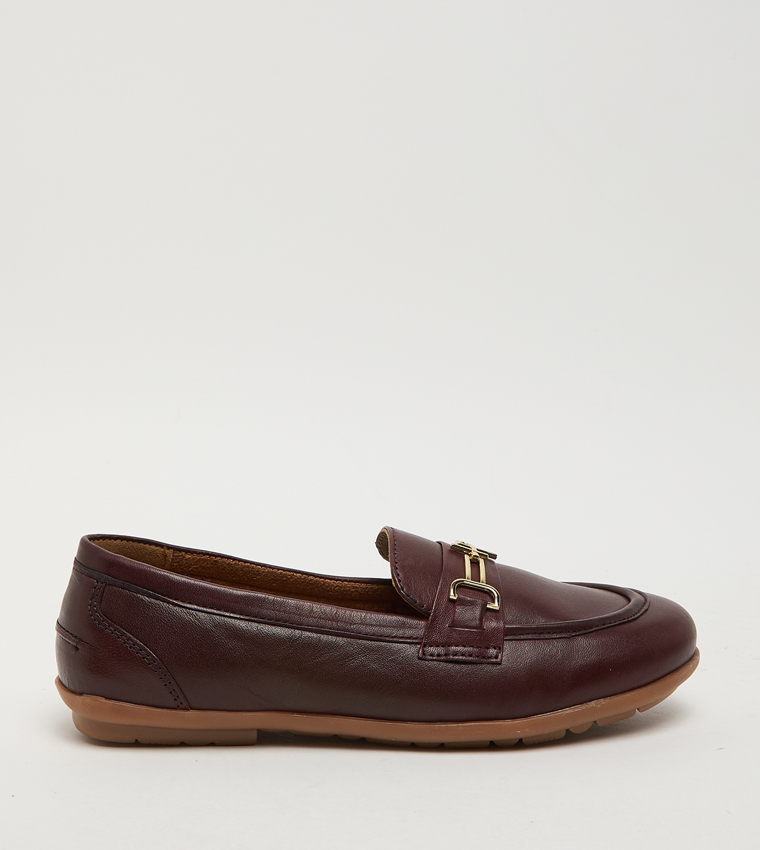 GRACE Metal Accent Loafers