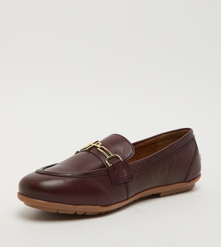 GRACE Metal Accent Loafers