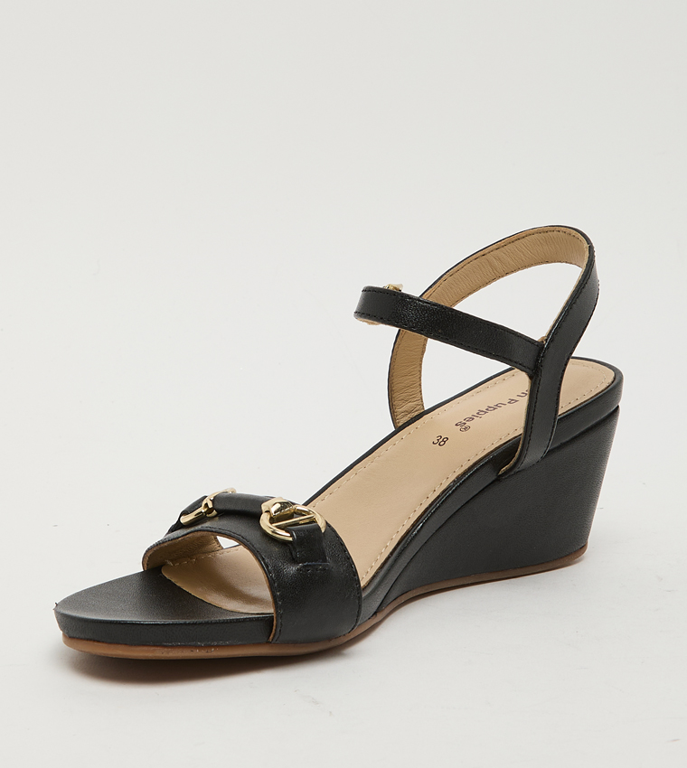 SUNFLOWER Ankle Strap Wedge Sandals