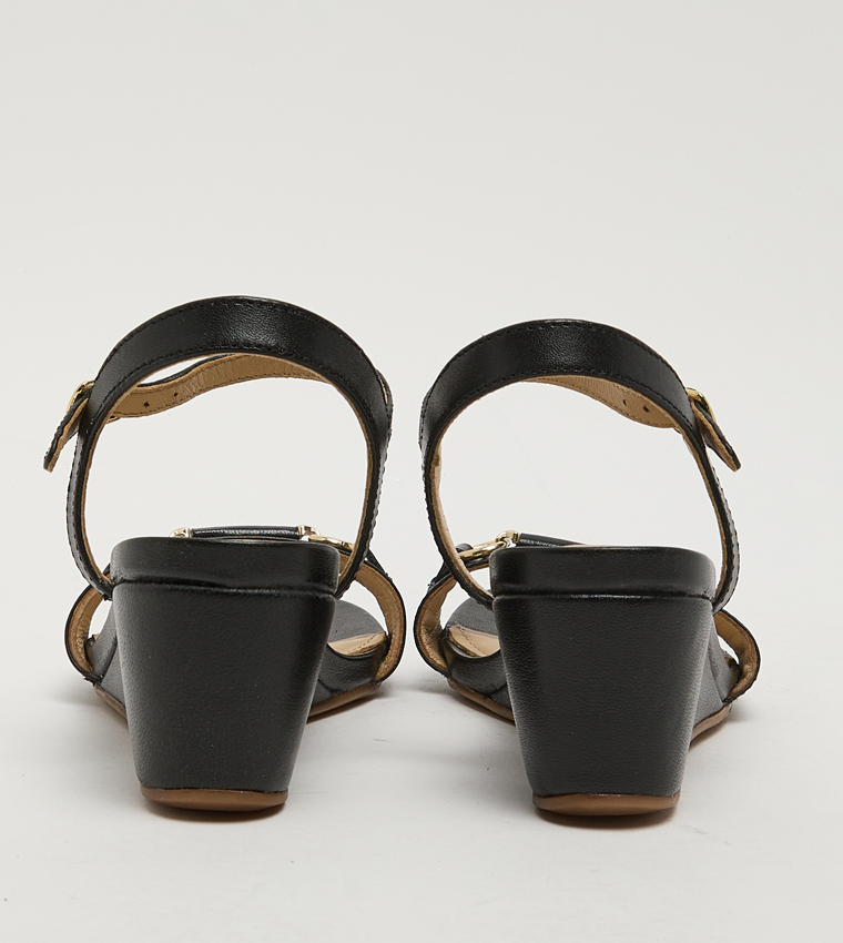 SUNFLOWER Ankle Strap Wedge Sandals