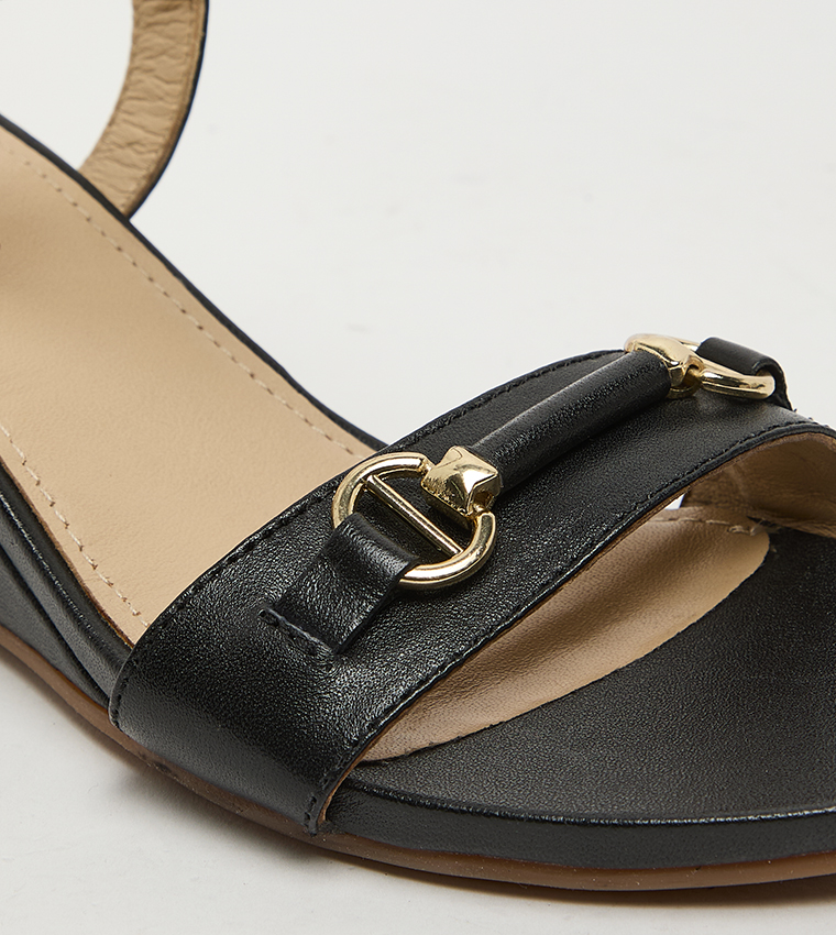 SUNFLOWER Ankle Strap Wedge Sandals