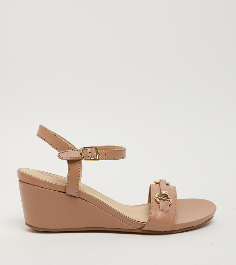 SUNFLOWER Ankle Strap Wedge Sandals