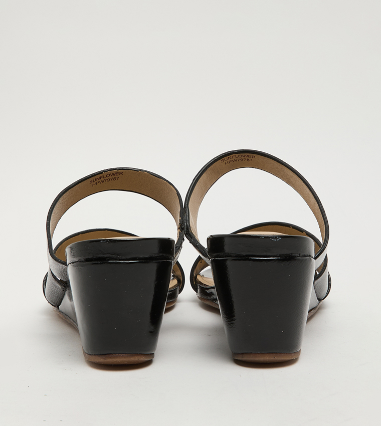 SUNFLOWER Open Toe Wedge Sandals