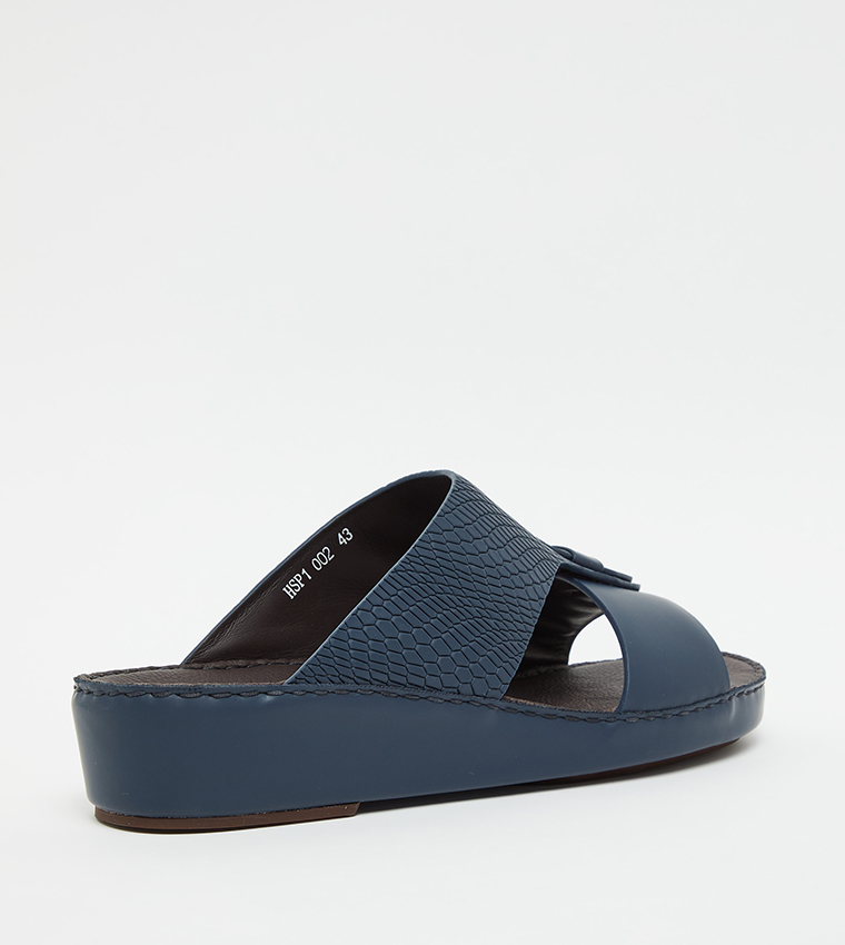 Textured Open Toe Arabic Sandals