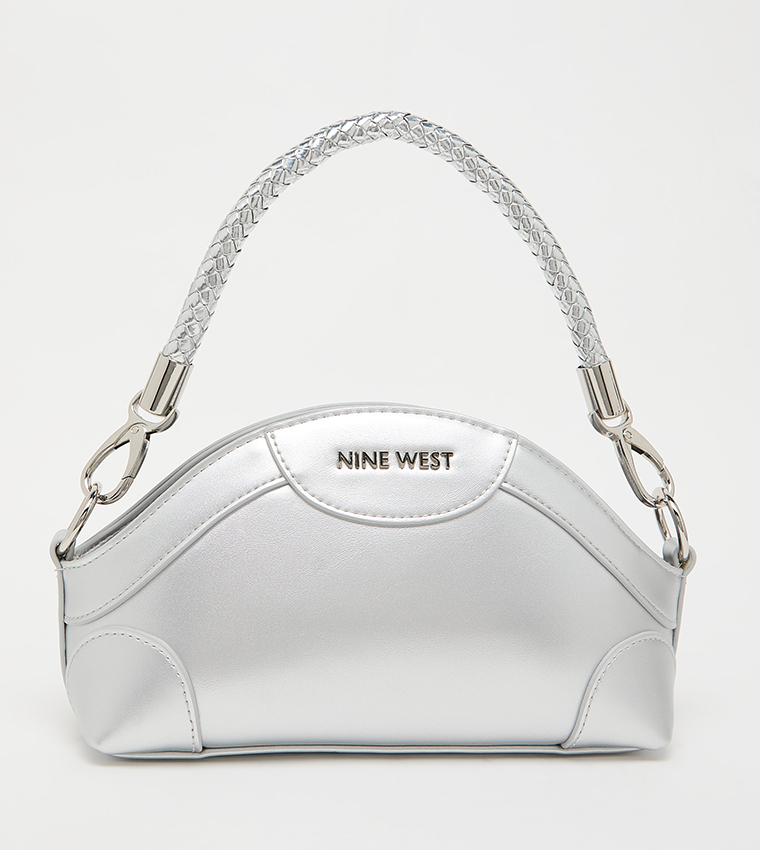 Metallic Zippered Handheld Bag