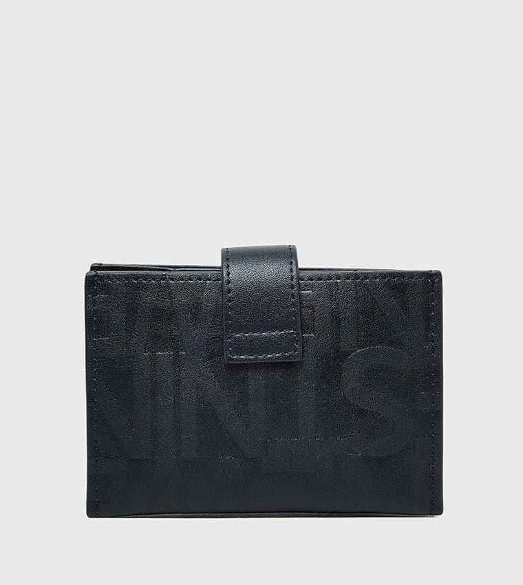 Logo Detail Snap Button Wallet