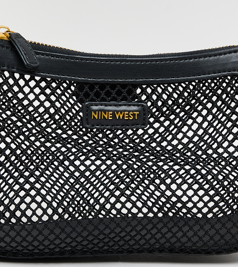 Mesh Shoulder Bag with Pouch