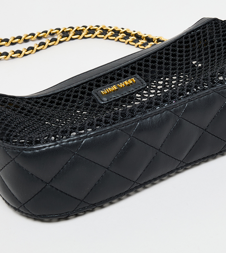 Mesh Shoulder Bag with Pouch