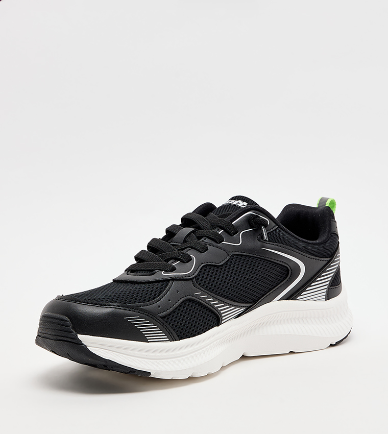 Color Block Lace-Up Running Shoes