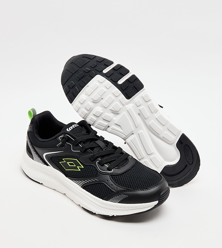 Color Block Lace-Up Running Shoes
