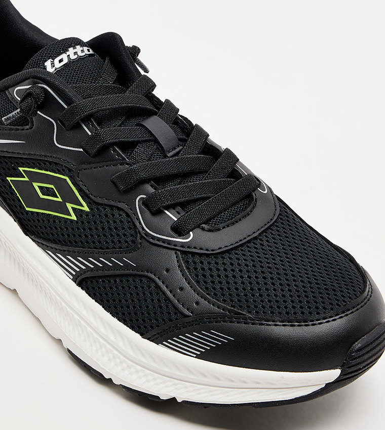 Color Block Lace-Up Running Shoes