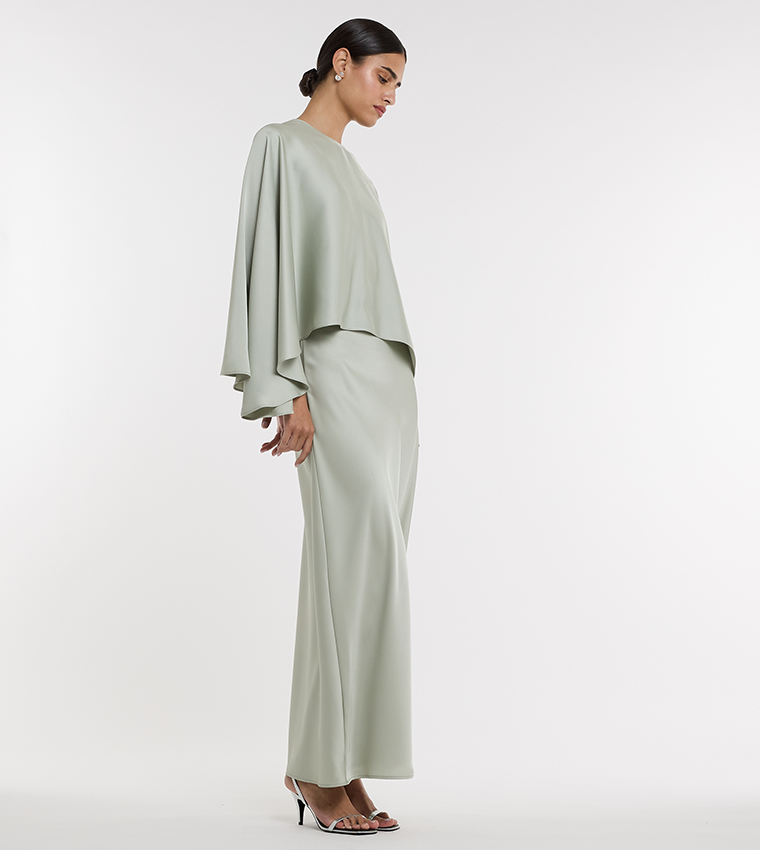 Solid Maxi Slip Dress 