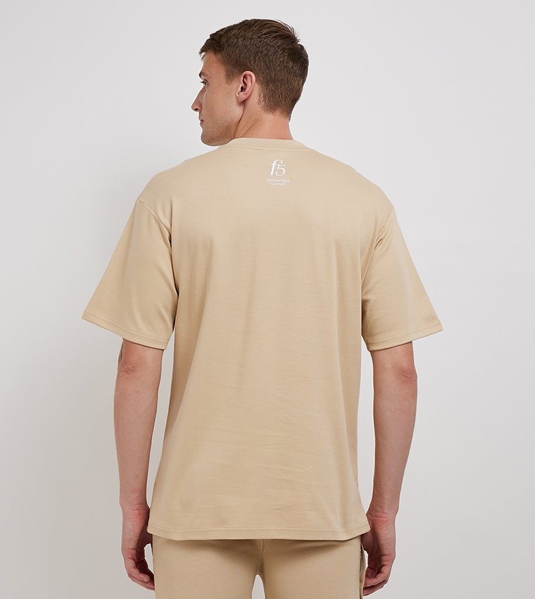 Varsity Logo Embroidered Short Sleeve Oversized T-shirt
