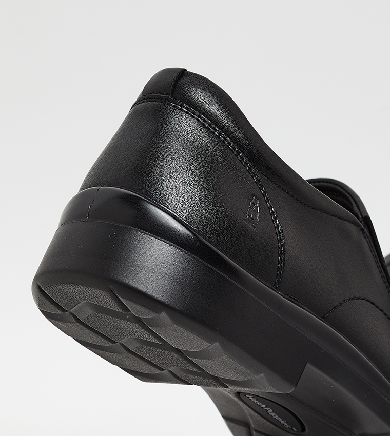 Textured Square Toe Formal Slip-On Shoes