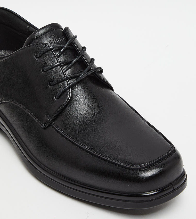 حذاء رسمي برباط ومقدمة مربعة 