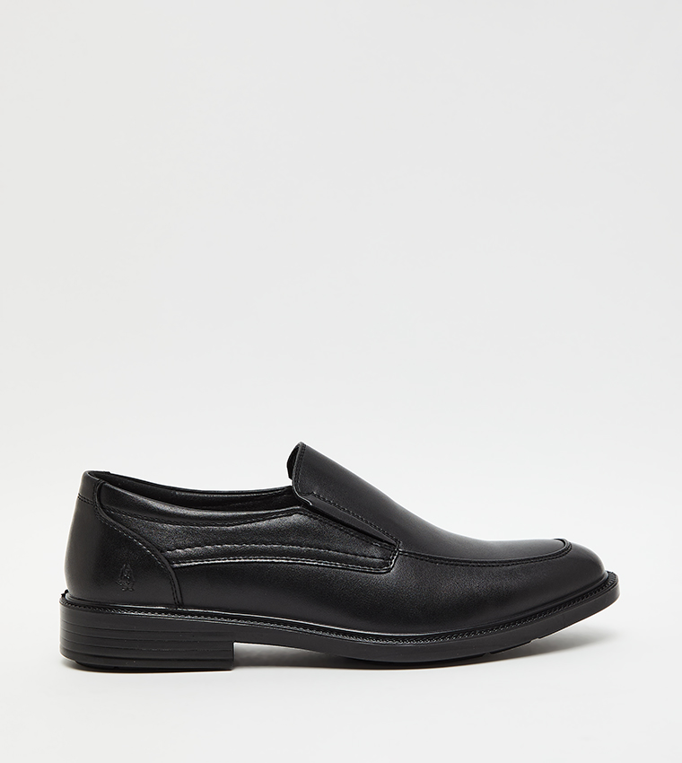 Textured Round Toe Formal Slip-On Shoes