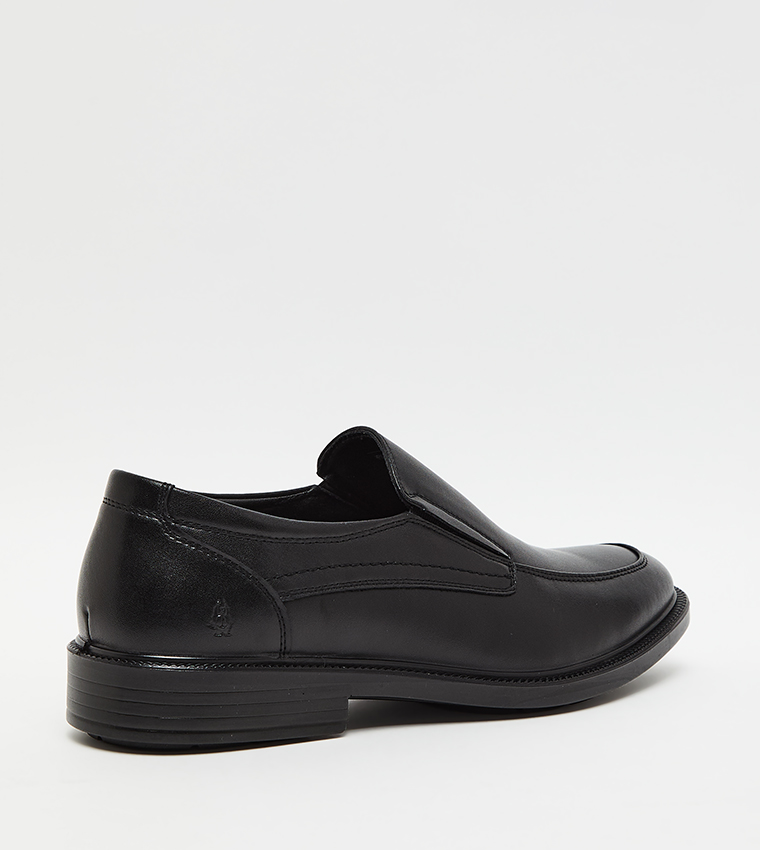 Textured Round Toe Formal Slip-On Shoes