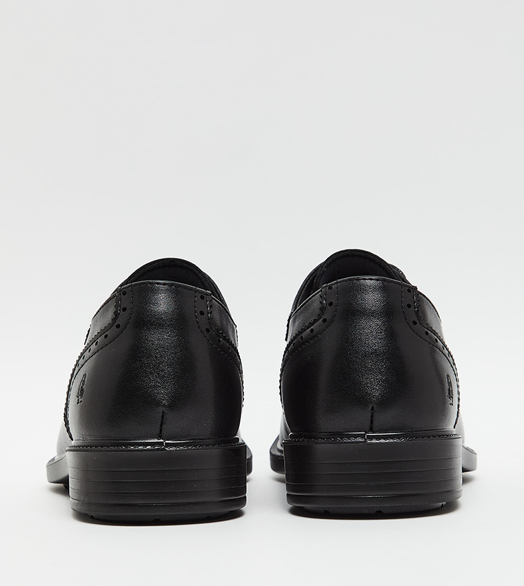 Patterned Round Toe Formal Lace-On Shoes