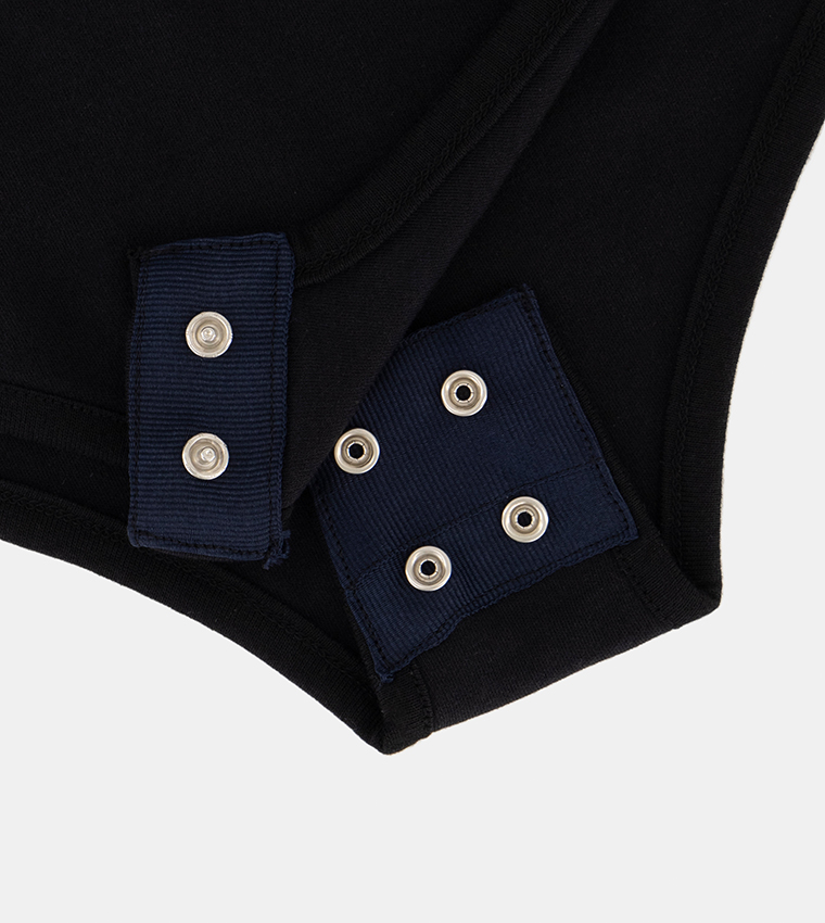 Cut-out Back Short Sleeve Mock Neck Bodysuit