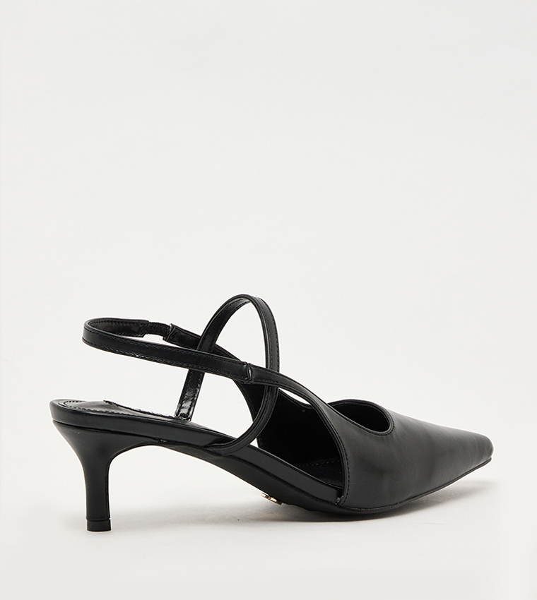 D-LUCY Pointed Toe Slingback Pumps