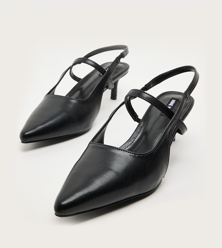 D-LUCY Pointed Toe Slingback Pumps