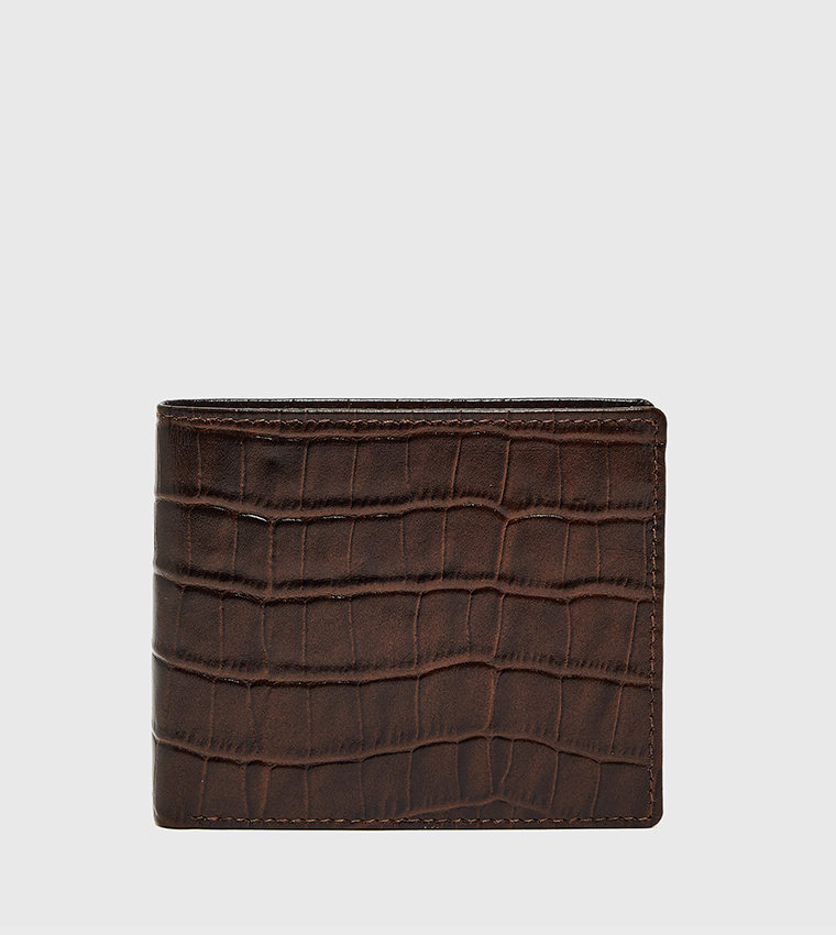 Textured Bi-Fold Wallet