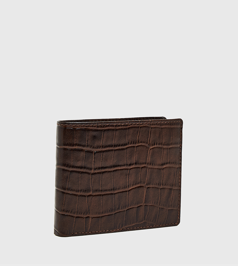 Textured Bi-Fold Wallet