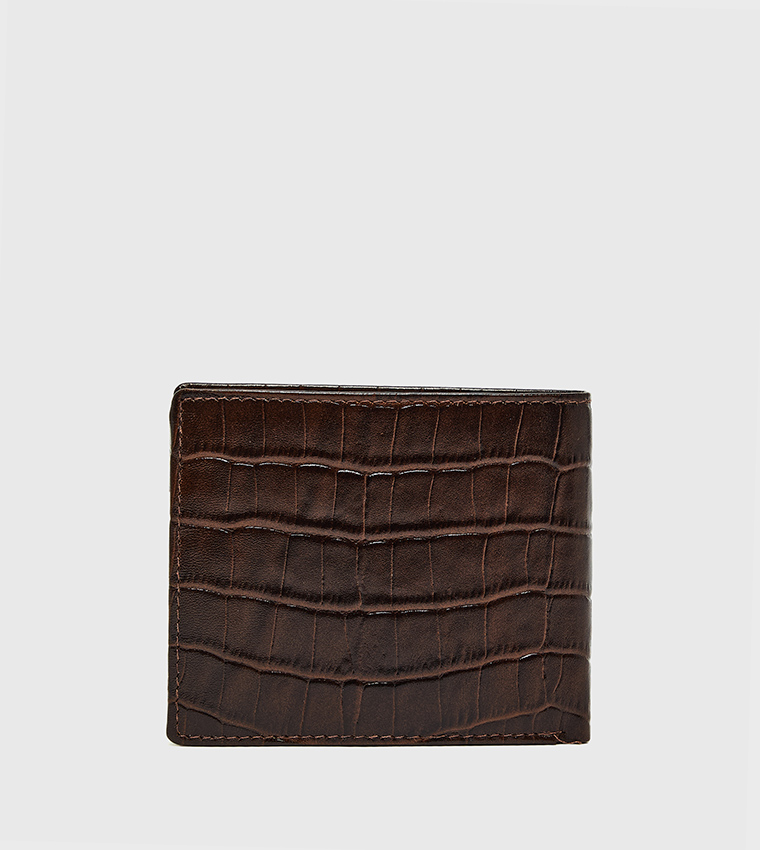 Textured Bi-Fold Wallet