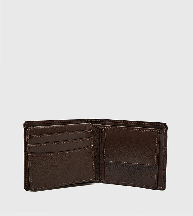 Textured Bi-Fold Wallet