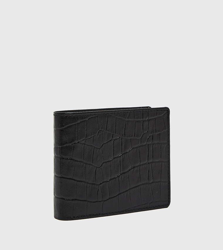 Textured Bi-Fold Wallet
