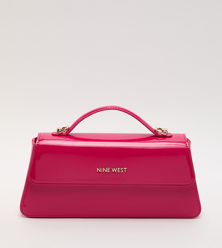 Logo Detail Flap Top-Handle Bag