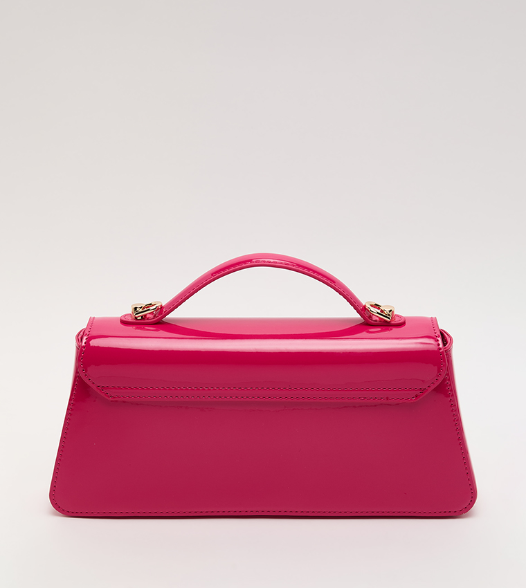Logo Detail Flap Top-Handle Bag