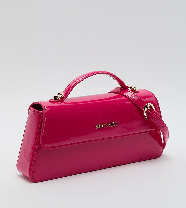 Logo Detail Flap Top-Handle Bag