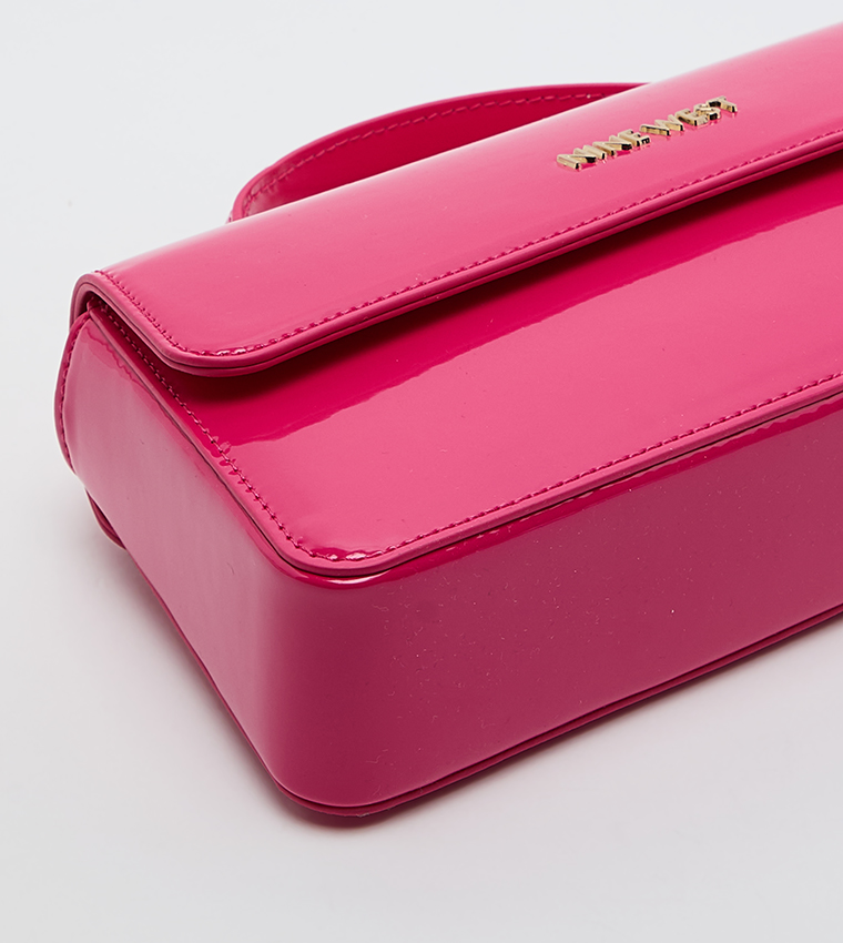 Logo Detail Flap Top-Handle Bag