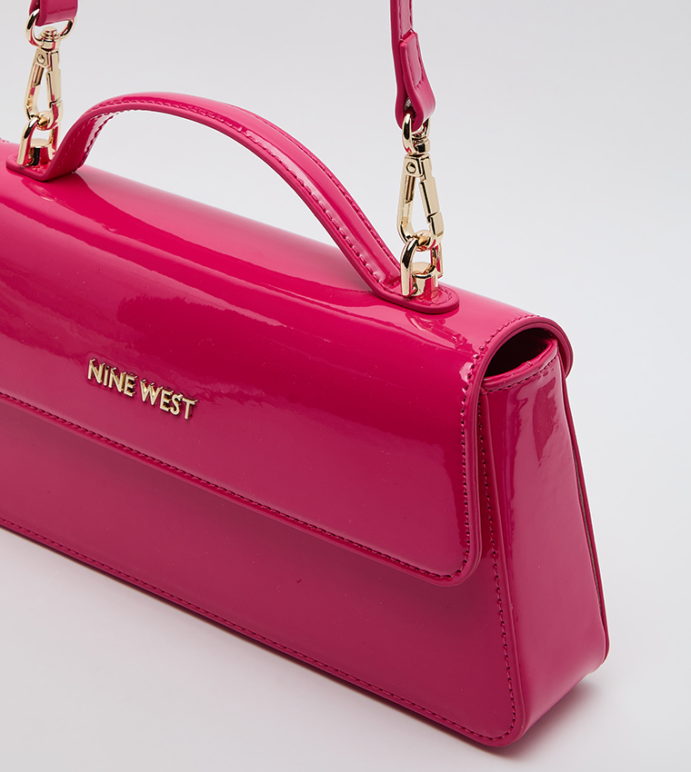 Logo Detail Flap Top-Handle Bag