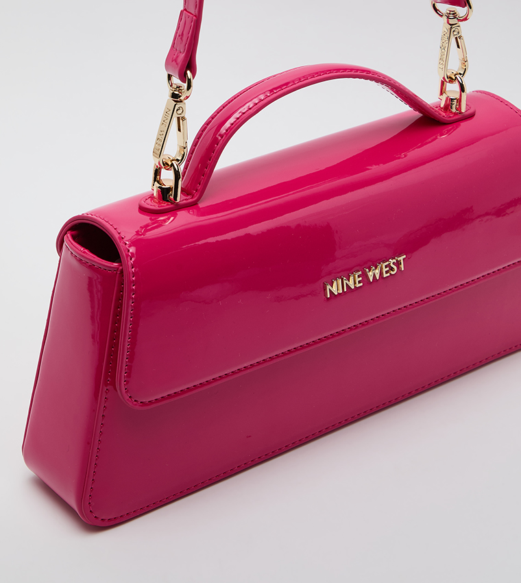 Logo Detail Flap Top-Handle Bag