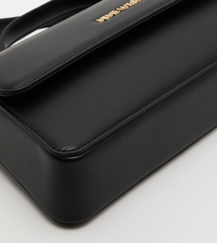 Logo Detail Flap Top-Handle Bag